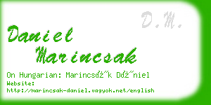 daniel marincsak business card